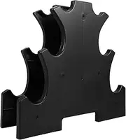 UPKOCH 3-layer Dumbbell Rack Plastic Dumbbell Holder Weight Storage Rack Saddle Bracket Storage for Home Gym