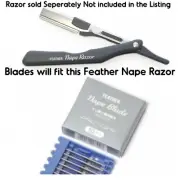 Feather Nape Razor Blades 10 Blades Pack MADE IN JAPAN