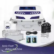 Dual Ionic Foot Bath Detox Machine ion Spa Arrays Cleanse System for 2 Users