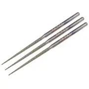 Mini Diamond Burrs Drill Bits for Rotary Tool 2.35mm Shank 1.8mm Conial 3 Pcs