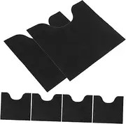 6pcs Toilet Training Pad Toilet Bath Mat Bathroom Rugs Black Toilet Seat Cover Urinal Mats for Men Bathroom Urinal Floor Pads Oval Bath Mat Commercial Mat Urinal Mats for Toilet
