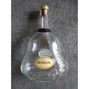 二手 空酒瓶/軒尼詩XO 干邑白蘭地空酒瓶 Hennessy/裝飾 DIY/1公升