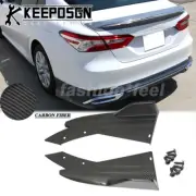 For Toyota Camry Car Rear Bumper Lip Diffuser Splitter Side Skirts CARBON FIBER (for: Toyota)