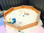 NEW octagon SAND PIT set sanpit fun for kids SANDPIT 114x114x23cm
