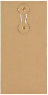 Blake Purely Everyday - Manilla String and Washer Envelopes DL (220 x 110mm) - Pack of 100 Qty - Premium Quality 180 GSM - Manilla Envelopes with String Tie - Office & Business Supplies (STWSW220)