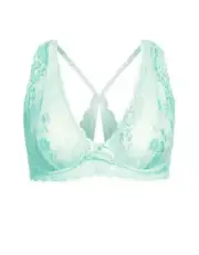 CITY CHIC Plus Size S / 16 Bralette Bra WIREFREE Soft Cup Zoey Mint