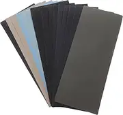Zerodeko Multi-grit Sanding Sheets Set Wet Dry Sandpaper for Automotive Wood Metal Polishing Fine Grit Sandpaper for Furniture Finishing