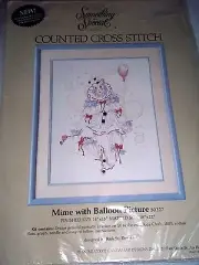 Candamar Something Special Cross Stitch Kit MINE WITH BALLOON PICTURE 14" x 18"