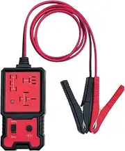 Docooler 12V Car Battery Checker Electronic Relay Tester with Clips Auto Relay Diagnostic Tool