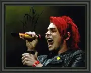 MY CHEMICAL ROMANCE - Gerard Way SIGNED - A4 AUTOGRAPH - GLOSS PHOTO POSTER 1