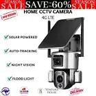 4G LTE Security Camera Home CCTV Outdoor Surveillance System Dual Lens 4K Solar
