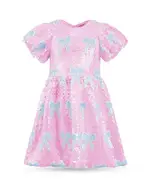 Lola + The Boys Girls' Sequin Bow Dress - Little Kid, Big Kid