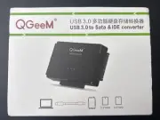 QGeeM USB 3.0 to IDE SATA Converter, for Universal 2.5 & 3.5 HDD New