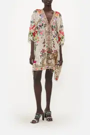 SHORT LACE UP KAFTAN LEOS BOUQUET