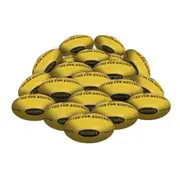 STRADIA "AUGUSTA" Size 3, 4, 5 Aussie Rules Ball – Premium Synthetic Leather – Pack of 20 with FREE Mesh Storage Bag