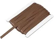 uxcell Double Fold Bias Tape for Sewing 1/3 Inch x 12 Yards Satin Pre-fold Continuous Binding Tape for Seaming Quilting Hemming Binding DIY Crafts, Coffee