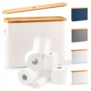 Toilet Paper Storage for 12 Rolls, Stackable & Foldable - The Ultimate Bathro...