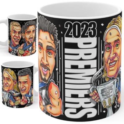 2023 Collingwood Magpies Premiers Mug - Art by Brocker
