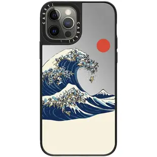 CASETI星球跟海浪適用蘋果iPhone13pro max手機殼12鏡面11歐美