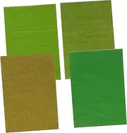 Totority 4pcs Micro Landscape Artificial Grass Mats for Model Train Scenery and Garden Decoration Durable Lifelike Turf for DIY Projects Easy to Maintain Use