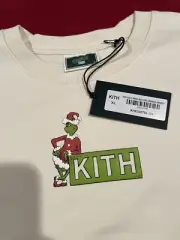 Kith x The Grinch Kids Box Logo Classic Crewneck Sandrift XL FW24 Same Day