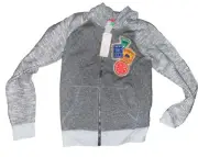 NWT United Colors of Benetton Kids Grey Camp Patch Hoodie Sweatshirt Age 11/12