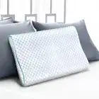Contour Memory Foam Pillow Cooling Gel Neck Back Support Cushion Ice Silk Cover