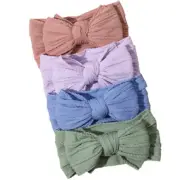 Bowknot Baby Headband Turban Soft Elastic Baby Girls Hairband Newborn Hair Wear
