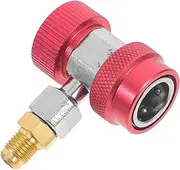 ASAKKURA Quick Coupler Adapter for Car Air Conditioner Durable Refrigeration Adapter Compatible with Multiple Car Models Easy Installation Tool for Automotive Technicians and DIY