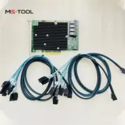 SAS 9300-16I 12GB/S HBA BUS ADAPTER CARD IT Mode 4*SFF-8643 SATA CableNZ