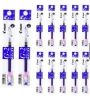 12 pcs PILOT G2 G-2 ROLLER BALL GEL PEN REFILL Blue 0.7mm (Fine) - Japan