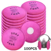 100Pcs 2091 Filters for 6000 6200 6800 7000 FF-4 Respirator 2091 Filter P-100 US