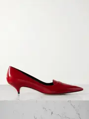 [The Row] The Row - Viv Leather Pumps - Tomato red - IT38 IT 38 Red