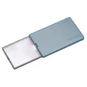 ESCHENBACH Portable Square LED 4X lighted Pocket Magnifier BLUE Model 1521-22