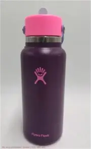 Hydro Flask 32oz Wide Mouth Flex Straw Water Bottle Sugar Plum SEE DETAILS
