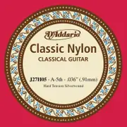D'Addario J27H05 Student Nylon Classical Guitar Single String, Hard Tension, Fifth String