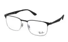 New Ray-Ban Reading Glasses RB 6363 2861 54-18 145 Black & Silver Frames Readers