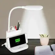 USB Rechargeable Table Desk LED Lamps Bedside Touch Reading Study Night Light AU