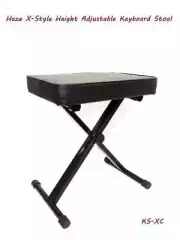 Haze XC Portable Piano Stool Height Adjustable Keyboard Seat X-Style Bench