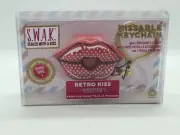 Valentine's Day Lips Gift Keychain With Kissing Sound & Postcard Retro Style