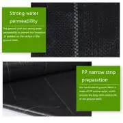 1M/3M Weedmat Weed Control Mat Garden Black Plant Cover New Greenhouse Yard