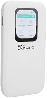 5G WiFi Mobile Hotspot for Travel, Portable Travel WiFi Router with 7100mAh Battery & Touch Screen | Connects 16 Devices | Nano SIM Slot for High-Speed Internet Anywhere