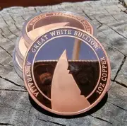 Copper Coin 1 Troy Ounce - Great White Bullion - Australian Grass Tree 1oz Cu