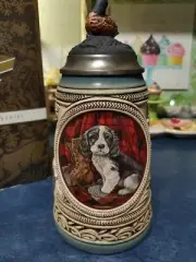 1993 BUDWEISER FIRST HUNT SERIES SPRINGER SPANIEL STEIN MIB AWESOME