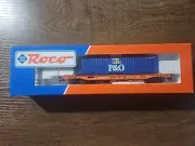 Roco 46570 Belgian flat car with P&O container
