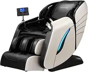 4D Massage Chair, Zero Gravity SL Track Massage Chairs, Full Body Shiatsu Massage Chair Recliner with Space Saving, Auto Body Detection, Thai Stretching, Bluetooth Speaker, Heat, Foot Roller