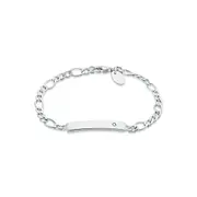 My First Diamond Kids Sterling Silver ID Name Plate Bracelet
