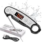 Digital Meat Thermometer, Rechargeable and Instant Read BBQ Thermometer, for Kitchen Cooking, Grilling, Candy Making, Gifts.