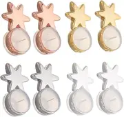 MERRYHAPY 8pcs Earring Backs Locking Ear Stoppers for Enhanced Appearance Compatible with All Studs Durable Ear Accessories
