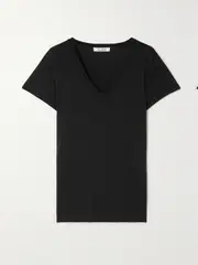 [Nili Lotan] Nili Lotan - Carol Cotton-jersey T-shirt - Black - x small x small Black